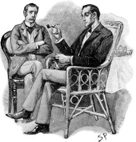 Шерлок Холмс (справа) и доктор Ватсон (автор: Сидни Пэджет)