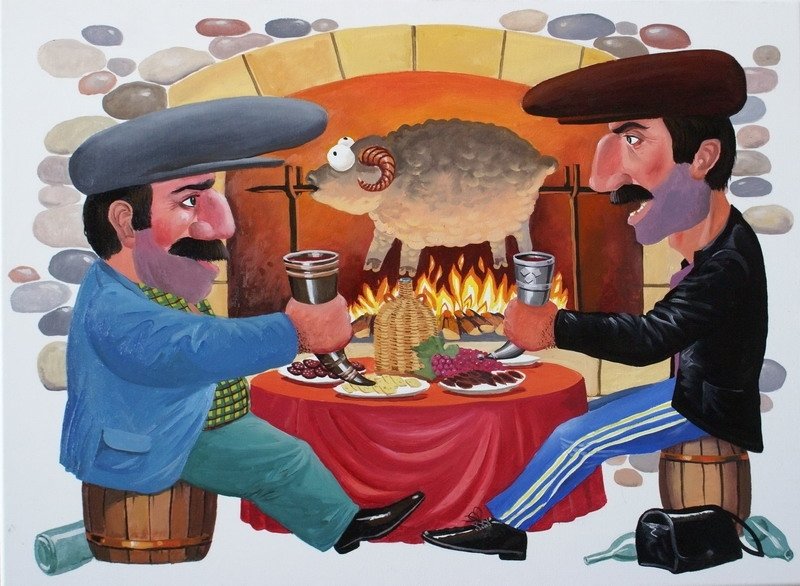 Прикольные рисунки застолий, феншую