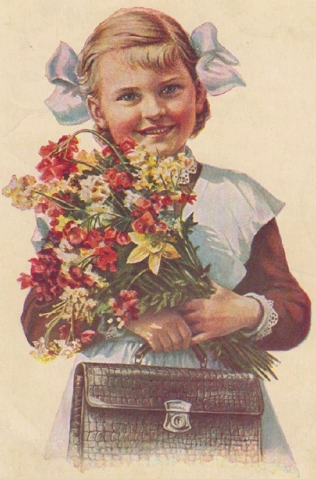 Открытки ссср с днем знаний