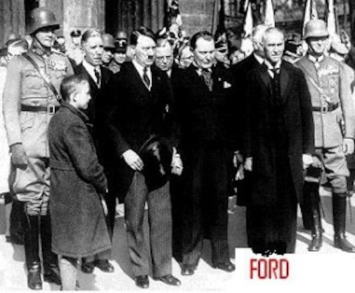Друзья: Гитлер, Геринг и Форд.