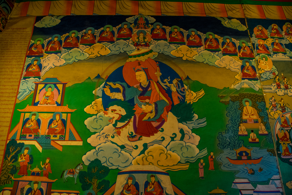 Восточный Тибет, монастырь Пангпхуг, фрески