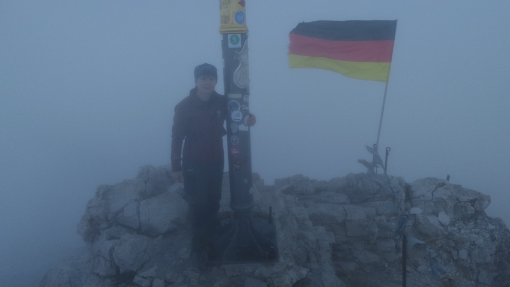 высшая точка Германии гора Цугшпитце