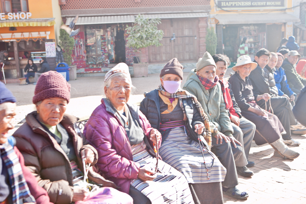 тибетцы вокруг Ступы Боднатх