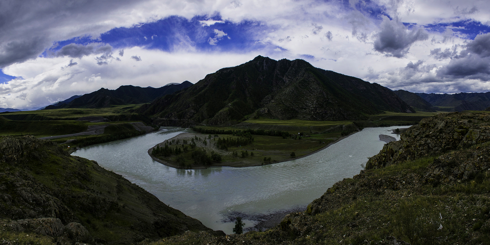 река Катунь, слияние с рекой Чуя
