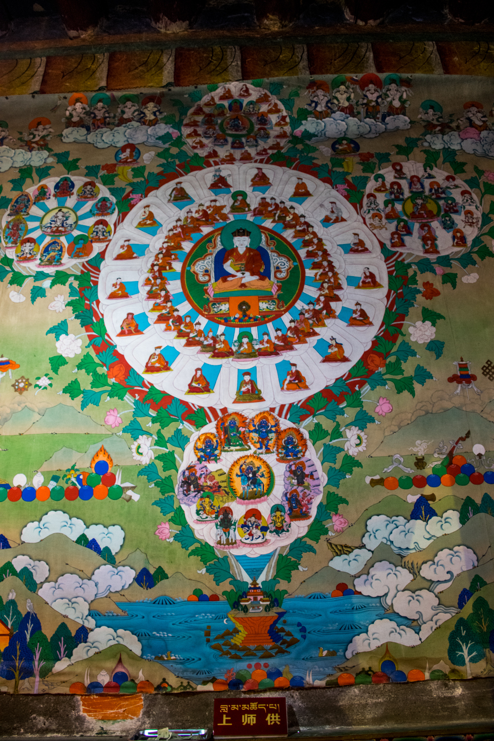 Восточный Тибет, монастырь Пангпхуг, фрески