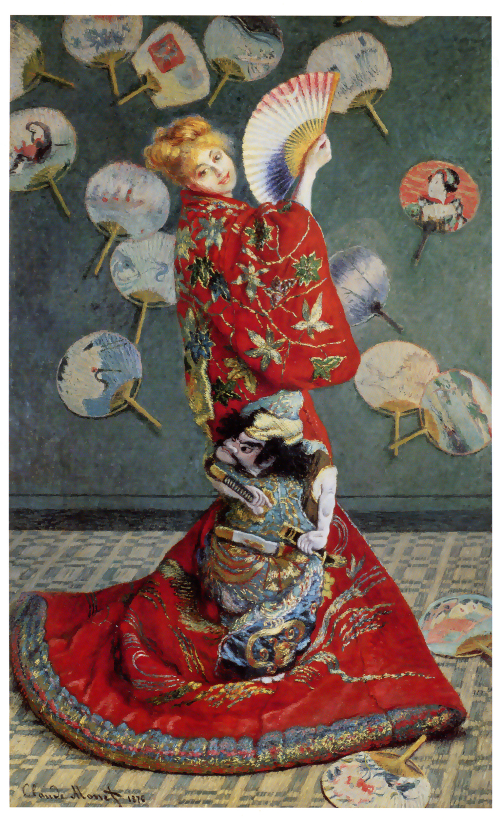 Клод Моне. Камилла в японском кимоно.
