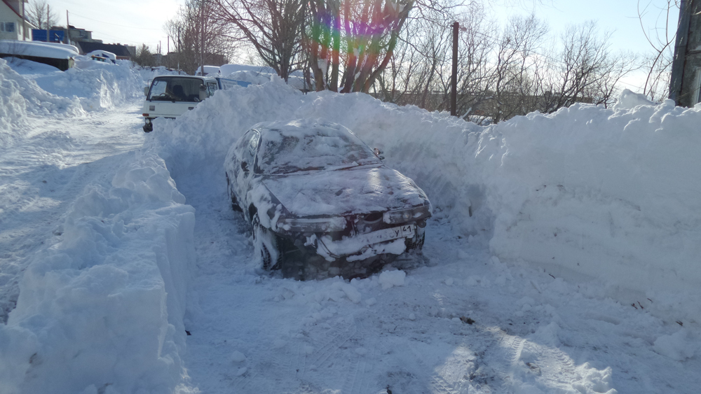 Петропавловск-Камчатский после снегопада
