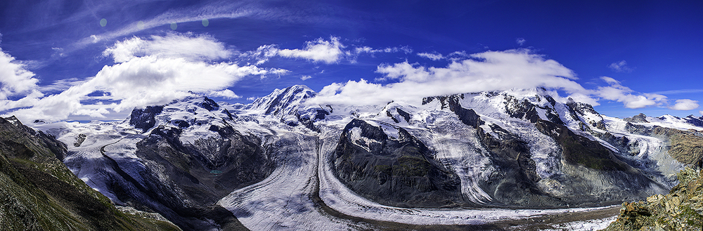 Ледник Горнер, Пенинские Альпы