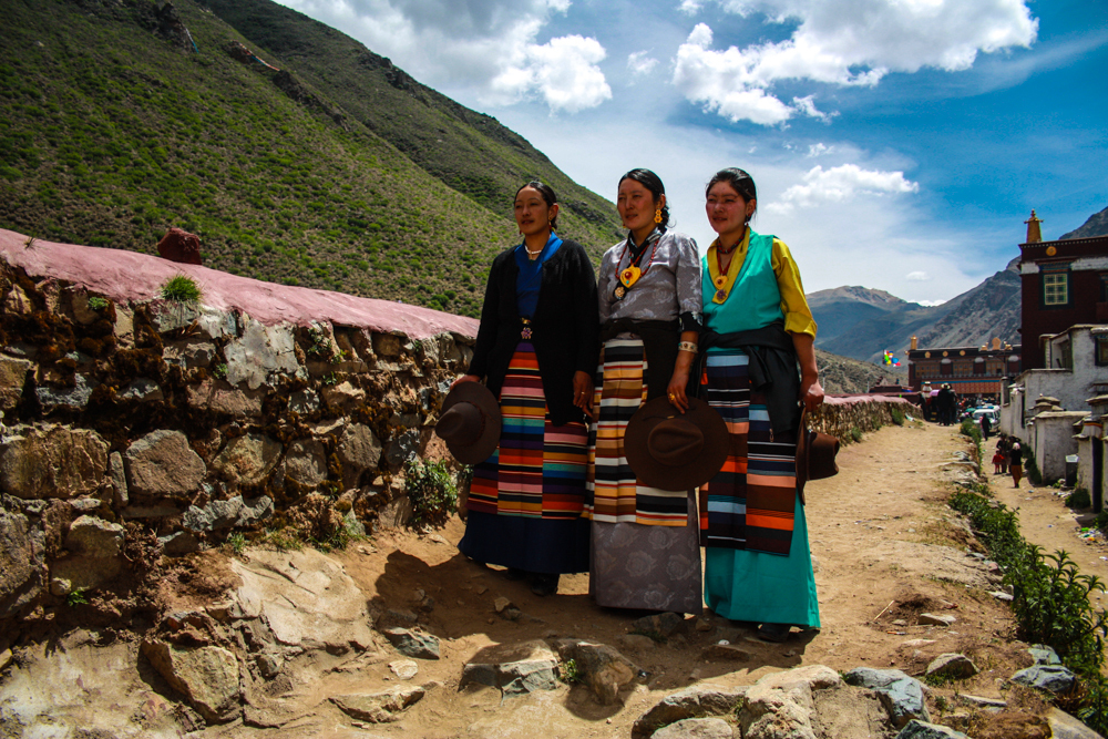 женщины в Тибете