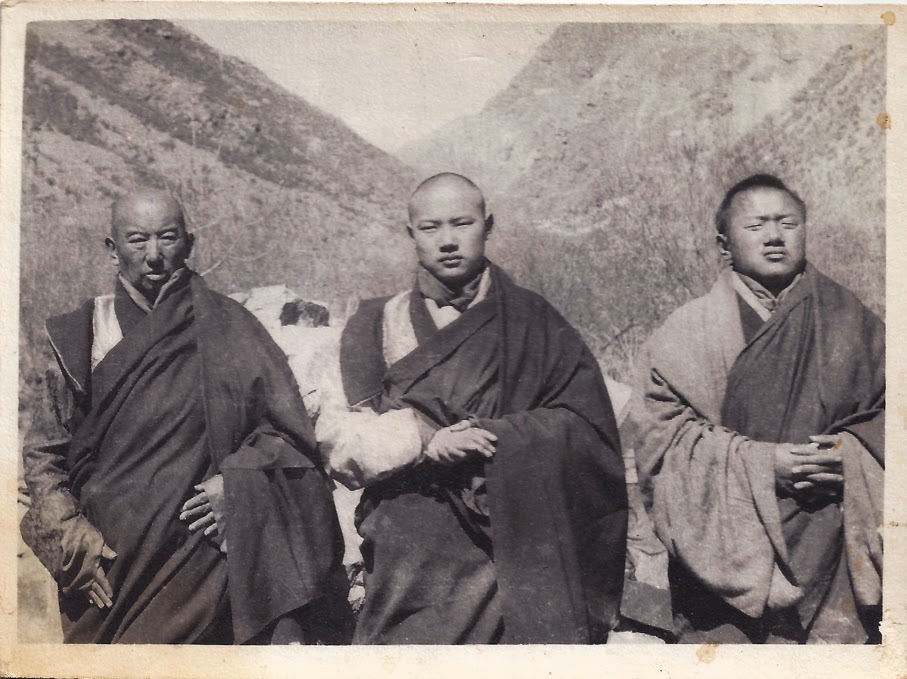 11-й Тай Ситу, 16-й Гьялва Кармапа и Пенор Ринпоче в Тибете