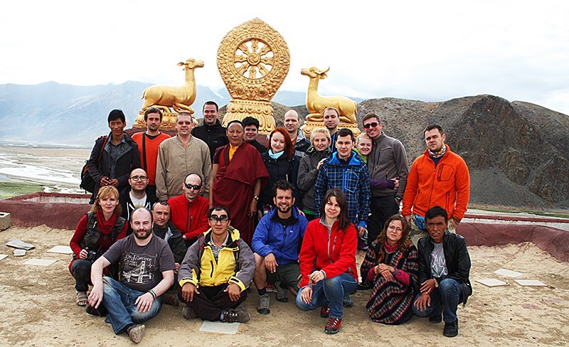 группа в Тибете с гидом Андреем Гундаревым (Алмазовым)