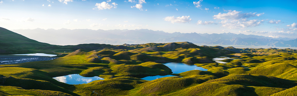 панорама Алайской долины, Киргизия