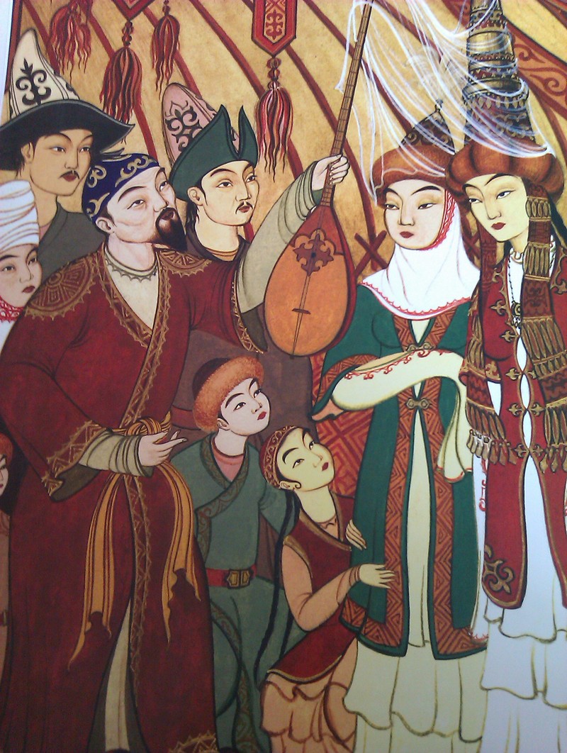 Боле казахский. Обряд казахов Көрімдік. Казахские иллюстрации. Казахский фольклор. Традиционная казахская свадьба.