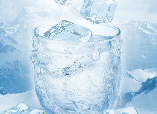 Минеральная вода вода со льдом минералка