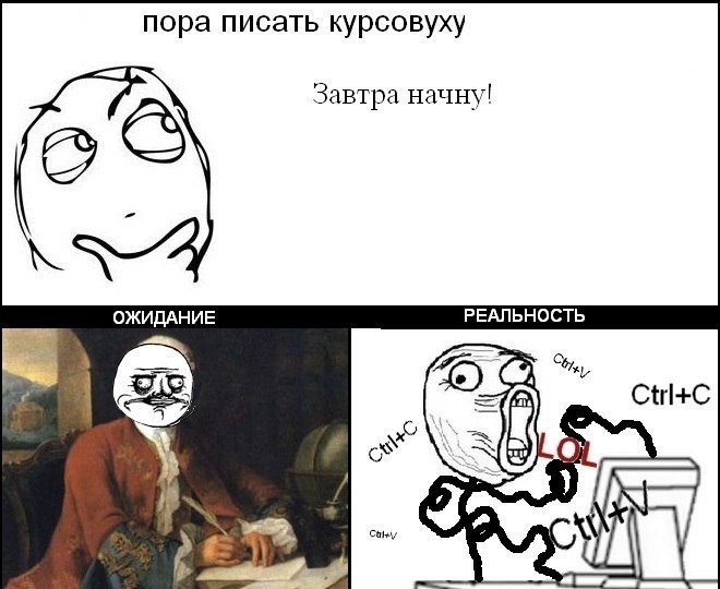 Смешные картинки про курсовую работу