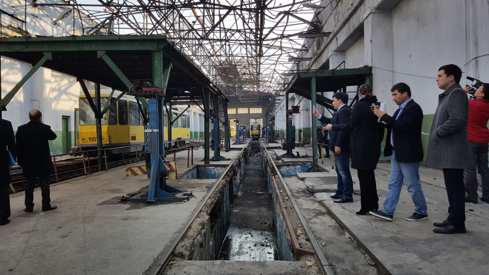 Трамвайное депо Алматы