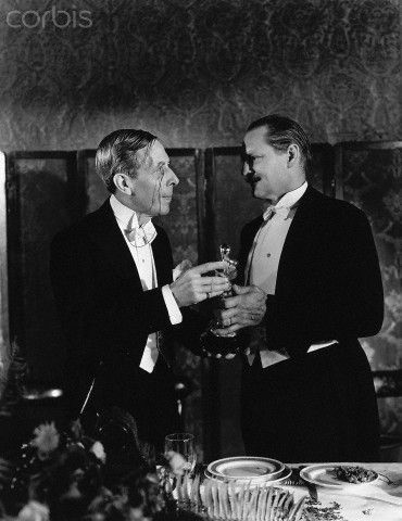George Arliss ~ (1868 – 1946) pictured on the left, won the Best Actor Oscar® for his performance in "Disraeli" (1929)