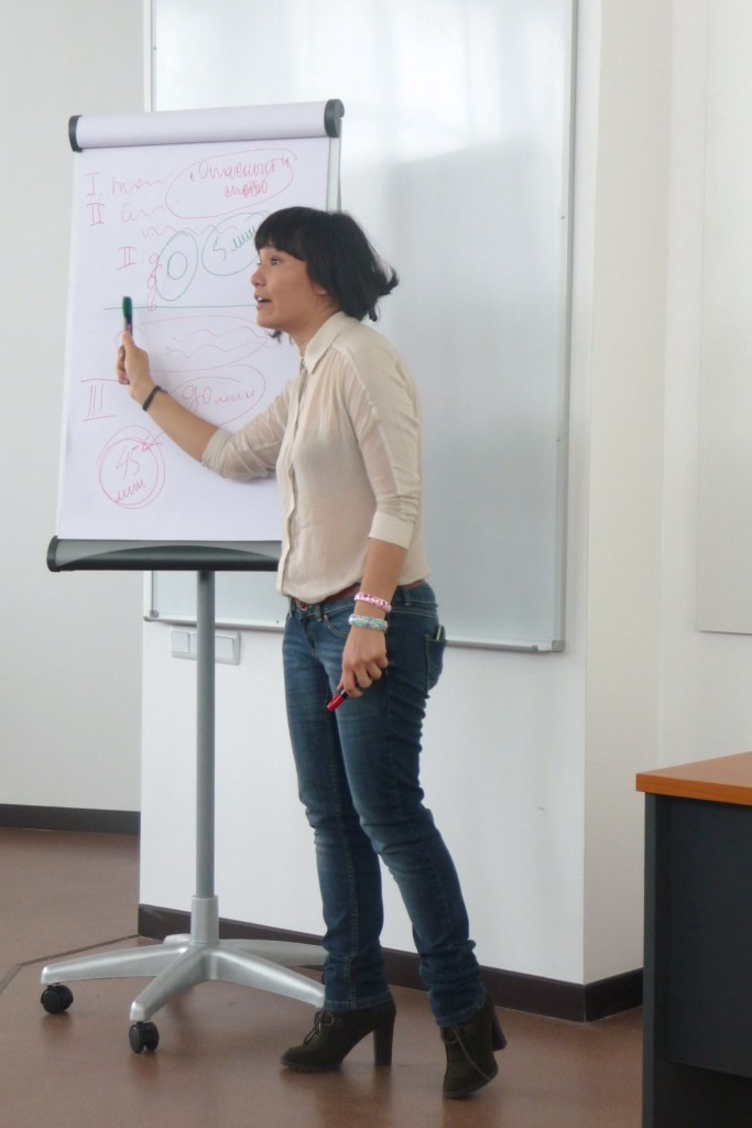 Жанна Прашкевич на своем мастре-классе в МАБ