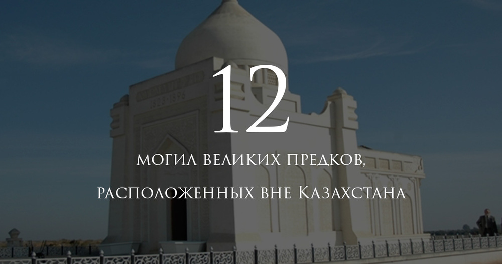 12 могил великих предков, расположенных вне Казахстана