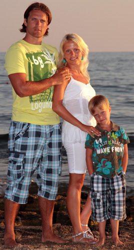 Эдийс Брахманис и его семья