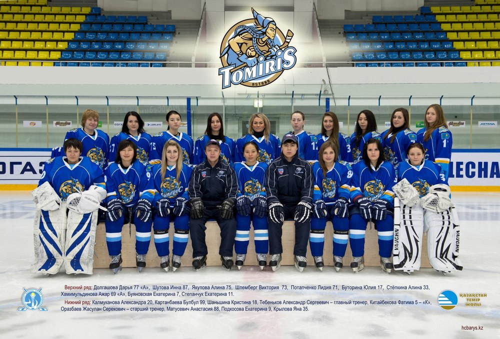 Состав женской хоккейной команды Томирис