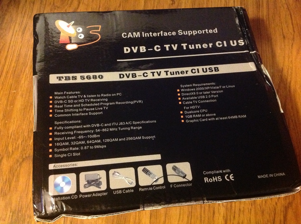 Обзор DVB-C тюнера TBS5680