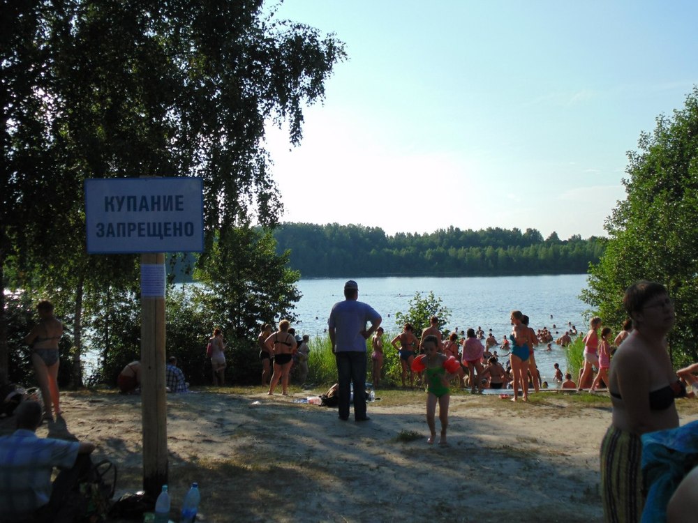 На пляжах Омска купание запрещено