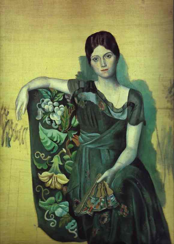 Портрет Ольги в кресле. 1917 г. (Ольга Хохлова)
