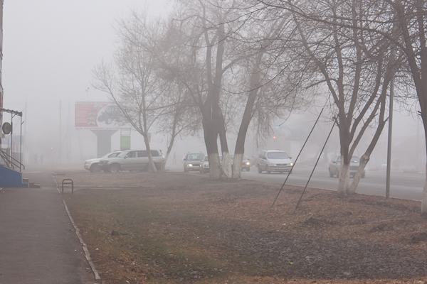 туман в Уральске